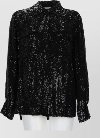 P.A.R.O.S.H. Parosh - sequined long-sleeve shirt