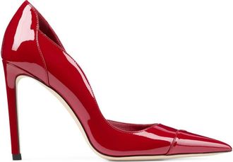 Jimmy Choo London Red Brigitte Leather Pumps