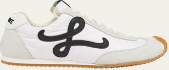 Loewe Flow Runner Suede and Leather Sneakers