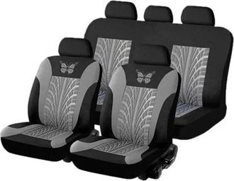 OEM Sjqka - Funda Universal Para Asientos De Coche - 2 Fundas Delanteras Y 1 Funda Trasera - Tejido De Nailon, Esponja Y Tela - Resistente A Las Manchas