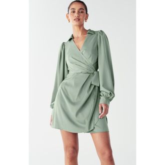 Willa Pearl Wrap Dress in Navy Blue at Nordstrom, Size 14