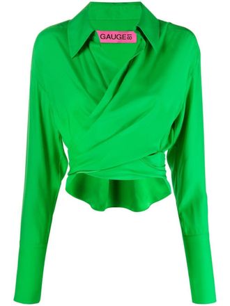Gauge81 Camicia asimmetrica - Verde