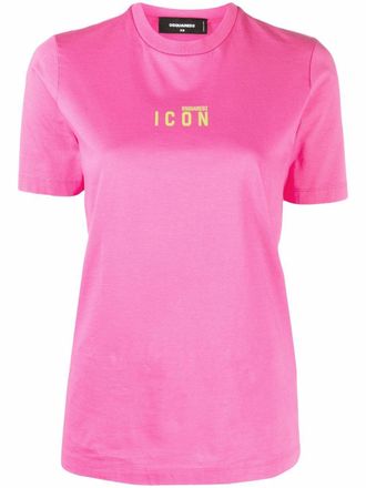 Dsquared2 T-shirt con stampa - Rosa