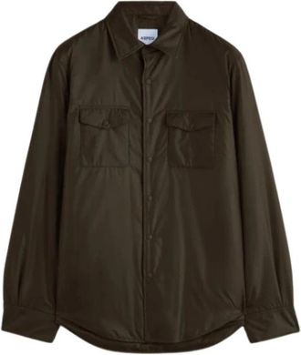 Aspesi Overhemd met knoopsluiting en zakken - Heren - Casual Overhemden - Groen - L - Overhemden