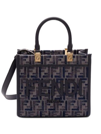 Fendi Borsa tote Sunshine piccola - Blu
