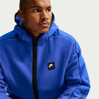 Nike Mens Air Polartec Therma-FIT Track Jacket in Blue | IQ6504-405