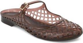 Mia Cherri Buckle Strap Flat in Brown at Nordstrom Rack, Size 10