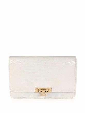 Chanel CC flap chain WOC - women - Lizard Skin - One Size - Neutrals