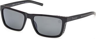 Timberland TB00085 Polarized 01D Mens Sunglasses Black Size 56