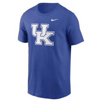 Nike Kentucky Wildcats Primetime Evergreen Logo Nike Mens College T-Shirt in Blue | CLEVGGTN199PTF-KEN