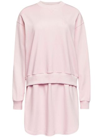 J.W.Anderson layered sweatshirt dress - women - Cotton - S - Pink