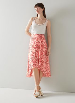 L.k. Bennett Womens Krasner Skirts, Pink - Size 10 UK