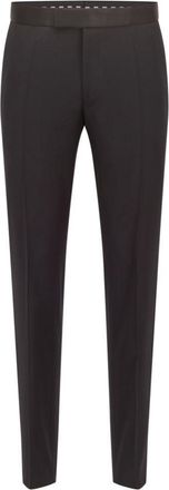 BOSS Extra-slim-fit pants in virgin-wool serge