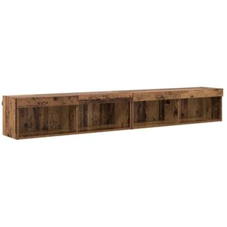 vidaXL Conjunto De Mueble De Tv Madera Vieja Madera Contrachapada Vidaxl