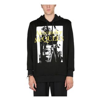 Alexander McQueen Sudadera con capucha - Sweatshirts & Hoodies - Hombre - Negro - M