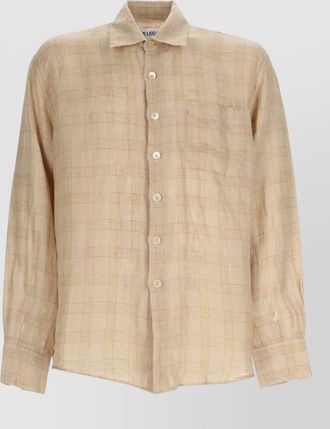 Our Legacy checked long sleeve shirt chest pocket cuffs