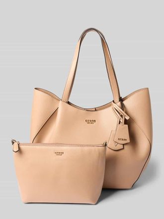 Guess Tote Bag in Leder-Optik Modell Amorette in Beige, Gr&ouml;&szlig;e 1