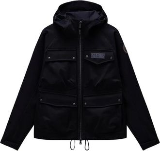 Napapijri Waterdichte Zwarte Jas A-Rivalto - Heren - Zomerjassen - Zwart - S - Polyester - Jassen