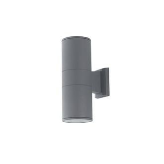 Netlighting JUMP Outdoor 2 Light Up Down Light Silver IP44 30x17x10.5cm | Size: 30x17x10.5 cm