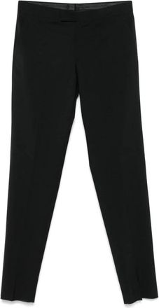 Lardini Zwarte broek met knopen en zakken - Heren - Slim Fit Broeken - Zwart - L - Broeken