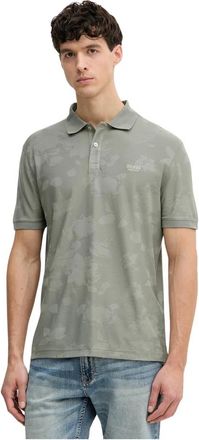 Guess Marciano Jacquard Poloshirt - Heren - Polos - Groen - L - Katoen - Tops