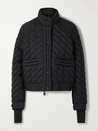 Moncler Piumino Da Sci Trapuntato Anaga - Nero