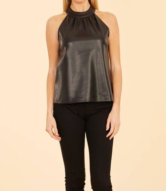 Dolce Cabo Hashi Halter Top In Black