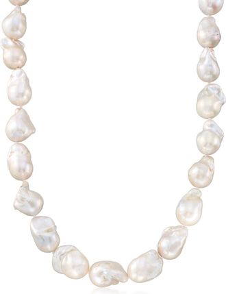 Ross-Simons 12-15mm Cultured Baroque Pearl Necklace With 14kt Yellow Gold