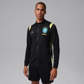 Nike Jordan Mens Brazil Academy Pro Jordan Dri-FIT Soccer Track Jacket in Black | IQ3298-010