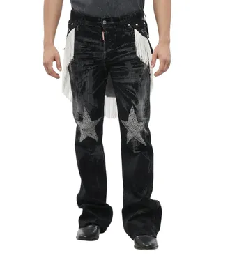 Dsquared2 Black Mid Rise Jeans