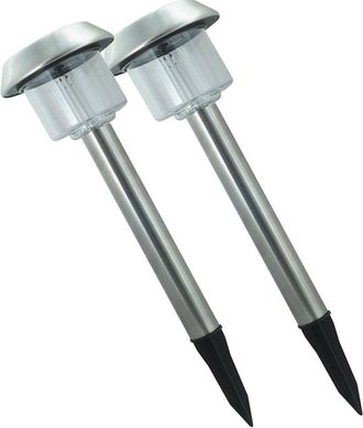Trade Shop Trade Shop Traesio - Trade Shop - Coppia Faretto Faro Led Giardino Led Picchetto Pannello Energia Solare