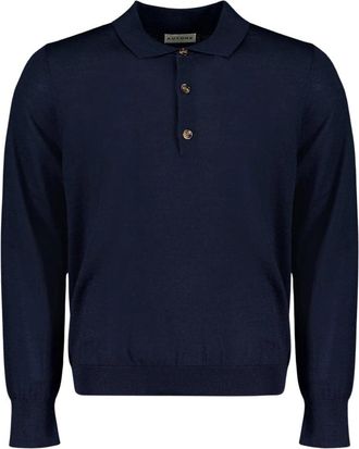 Autore Knit Douglas - Heren - Polos - Blauw - 2XL - Wol - Tops