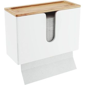 OEM Distributeur Essuie-mains - Madera Resistente Al Agua - Montaje En Pared - Distribuci&oacute;n Hoja Por Hoja - 29x12,3x18,8 Cm - 1 Unidad