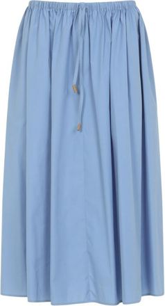 Marni Sky Blue Cotton Midi Skirt