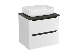 Puma Naturel Mueble De Ba&ntilde;o Bajo Lavabo Naturel Stilla 60x60x45 Cm, Blanco (stillad06056dc)