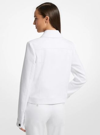 Michael Kors Silk and Cotton Piqu&eacute; Jacket