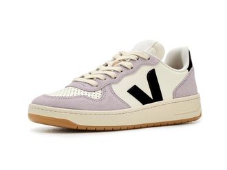 Veja V-10 Womens Shoes Pure Black Parme : EU 41 (US Womens 10) M, Synthetic