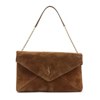 Saint Laurent Tassen, Dames, Bruin, ONE Size, Envelope Bag