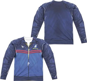 Gildan Ted Lasso Uniform Tee / T-Shirt Long Sleeve Adult Poly Crew