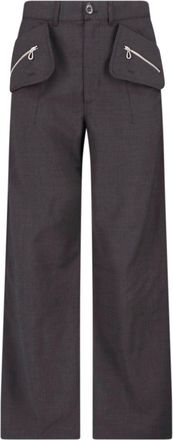 Kiko Kostadinov Brown Komlo Straight-Leg Virgin Wool Trousers