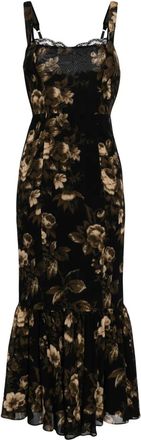 Reformation Abito a fiori Irisa - Nero