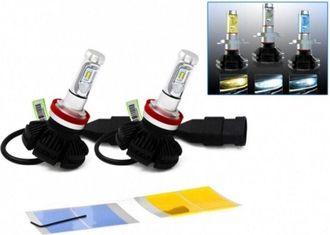 Trade Shop Trade Shop Traesio - Trade Shop - Coppia Lampada Led Faro X3 Headlight H7 50w Bulbi Ricambio Luce 3 Film Colori