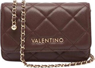 Valentino Ocarina Gewatteerde Crossbody Tas - Dames - Tassen - Bruin - Maat: ONE Size