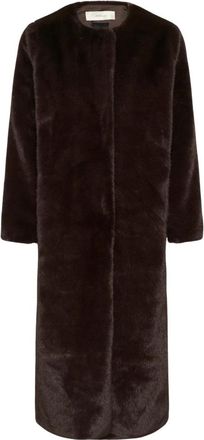Inwear Nepbont & Shearling Jas - Dames - Jassen - Bruin - XL - Nepbont - Jassen