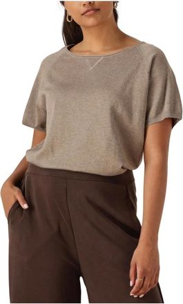 Nukus Nukus, Truien & Vesten, Dames, Beige, S, Polyester, Anita Top Lurex