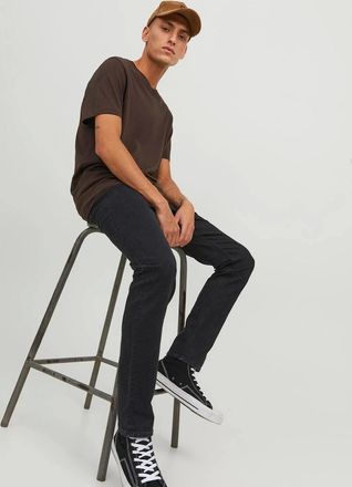 Jack & Jones Mens Jack & Jones Glenn Original 356 Slim Fit Jeans - Jet Black - Size: 32/30