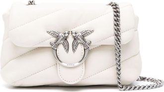 Pinko Baby Love quilted leather shoulder bag - women - Calf Leather - One Size - White