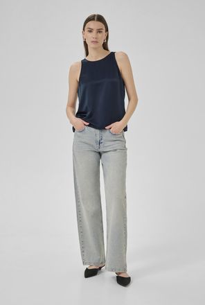 MY ESSENTIAL WARDROBE Mouwloos shirt EstelleMW A-shape navy