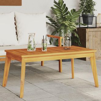 vidaXL Vidaxl - Mesa De Comedor De Jard&iacute;n Madera Maciza De Acacia 100x55x45 Cm