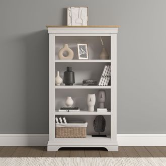 Seconique Bordeaux Bookcase (Fully Assembled) in Ivory